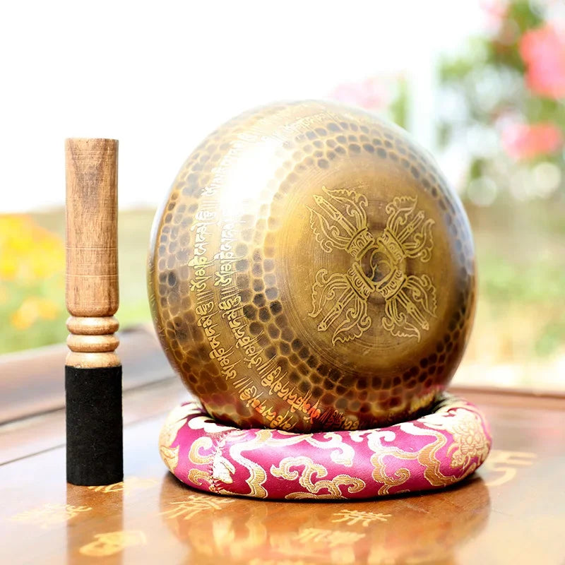 Nepal Handmade Tibetan Bowls Large Brass Singing Bowl Buddhist Meditation Sound Healing Chakras Healing Sound Bowls Mindfulness