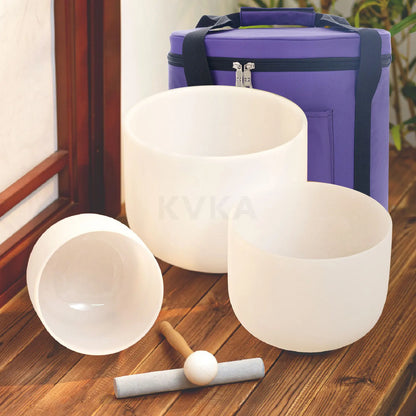 KVKA Crystal Singing Bowls – Sound Therapy &amp; Meditation